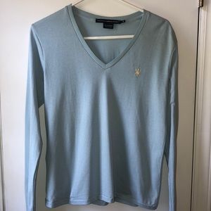 Ralph Lauren long sleeve light blue medium T-shirt